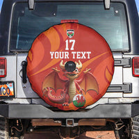 Custom Wales Football Go Champions Spare Tire Cover Cymru am byth Red Style