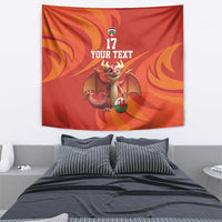 Custom Wales Football Go Champions Tapestry Cymru am byth Red Style