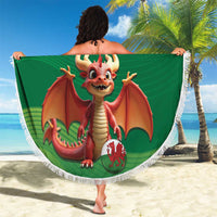 Custom Wales Football Go Champions Beach Blanket Cymru am byth Green Style