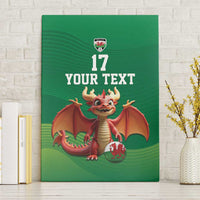 Custom Wales Football Go Champions Canvas Wall Art Cymru am byth Green Style