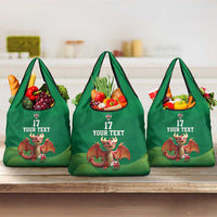 Custom Wales Football Go Champions Grocery Bag Cymru am byth Green Style