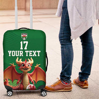 Custom Wales Football Go Champions Luggage Cover Cymru am byth Green Style