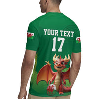 Custom Wales Football Go Champions Rugby Jersey Cymru am byth Green Style