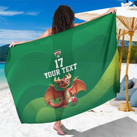 Custom Wales Football Go Champions Sarong Cymru am byth Green Style