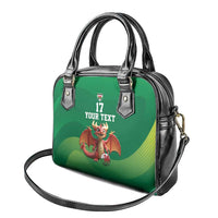 Custom Wales Football Go Champions Shoulder Handbag Cymru am byth Green Style
