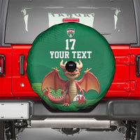 Custom Wales Football Go Champions Spare Tire Cover Cymru am byth Green Style
