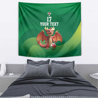 Custom Wales Football Go Champions Tapestry Cymru am byth Green Style
