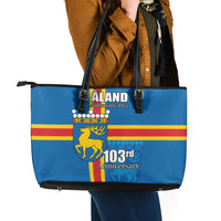 Aland's Autonomy Day Leather Tote Bag 103rd Anniversary