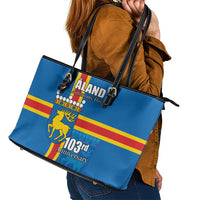 Aland's Autonomy Day Leather Tote Bag 103rd Anniversary
