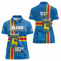 Aland's Autonomy Day Women Polo Shirt 103rd Anniversary