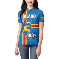 Aland's Autonomy Day Women Polo Shirt 103rd Anniversary