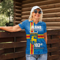 Aland's Autonomy Day Women Polo Shirt 103rd Anniversary