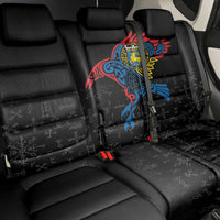 Aland Vikings Culture Back Car Seat Cover Norse Mythology Raven Tattoo
