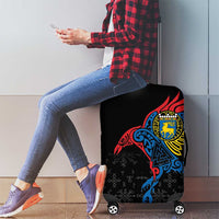 Aland Vikings Culture Luggage Cover Norse Mythology Raven Tattoo