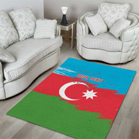 Personalized Azerbaijan Flag Style Area Rug Azerbaijani Flag Day