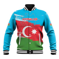Personalized Azerbaijan Flag Style Baseball Jacket Azerbaijani Flag Day