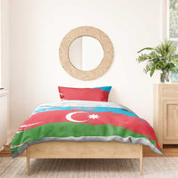 Personalized Azerbaijan Flag Style Bedding Set Azerbaijani Flag Day