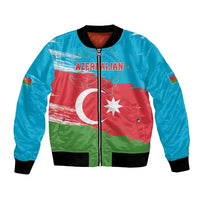 Personalized Azerbaijan Flag Style Bomber Jacket Azerbaijani Flag Day