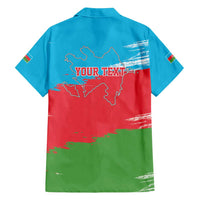 Personalized Azerbaijan Flag Style Family Matching Puletasi and Hawaiian Shirt Azerbaijani Flag Day