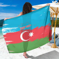 Personalized Azerbaijan Flag Style Sarong Azerbaijani Flag Day