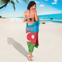 Personalized Azerbaijan Flag Style Sarong Azerbaijani Flag Day