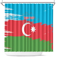 Personalized Azerbaijan Flag Style Shower Curtain Azerbaijani Flag Day