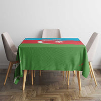 Personalized Azerbaijan Flag Style Tablecloth Azerbaijani Flag Day