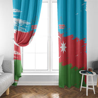 Personalized Azerbaijan Flag Style Window Curtain Azerbaijani Flag Day