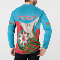 Azerbaijan Independence Day Button Sweatshirt Mustəqillik Gunu