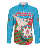 Azerbaijan Independence Day Family Matching Puletasi and Hawaiian Shirt Mustəqillik Gunu