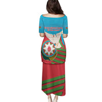 Azerbaijan Independence Day Family Matching Puletasi and Hawaiian Shirt Mustəqillik Gunu