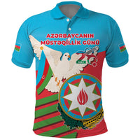 Azerbaijan Independence Day Polo Shirt Mustəqillik Gunu