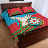 Azerbaijan Independence Day Quilt Bed Set Mustəqillik Gunu