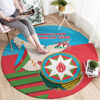 Azerbaijan Independence Day Round Carpet Mustəqillik Gunu