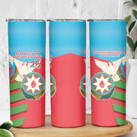 Azerbaijan Independence Day Skinny Tumbler Mustəqillik Gunu