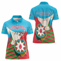 Azerbaijan Independence Day Women Polo Shirt Mustəqillik Gunu