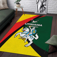 Lithuania Coat of Arms Area Rug Vytis and Gandras