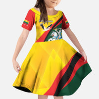 Lithuania Coat of Arms Family Matching Off Shoulder Maxi Dress and Hawaiian Shirt Vytis and Gandras