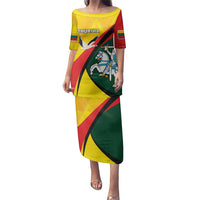 Lithuania Coat of Arms Family Matching Puletasi and Hawaiian Shirt Vytis and Gandras