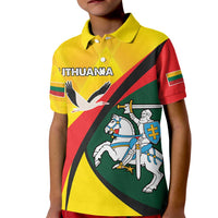 Lithuania Coat of Arms Kid Polo Shirt Vytis and Gandras
