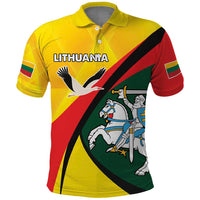 Lithuania Coat of Arms Polo Shirt Vytis and Gandras