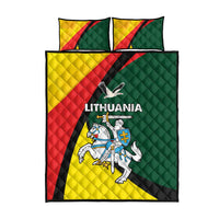 Lithuania Coat of Arms Quilt Bed Set Vytis and Gandras LT17 - Wonder Print Shop