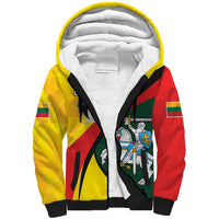 Lithuania Coat of Arms Sherpa Hoodie Vytis and Gandras LT17 - Wonder Print Shop