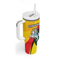 Lithuania Coat of Arms Tumbler With Handle Vytis and Gandras LT17 - Wonder Print Shop
