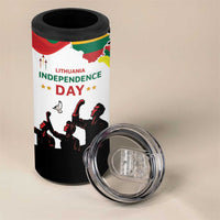 Lithuania Independence Day 4 in 1 Can Cooler Tumbler 16th February
