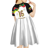 Lithuania Independence Day Kid Short Sleeve Dress 16th February