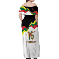 Lithuania Independence Day Off Shoulder Maxi Dress 16th February