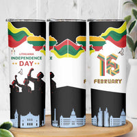 Lithuania Independence Day Skinny Tumbler 16th February LT17 - Wonder Print Shop