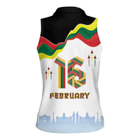 Lithuania Independence Day Women Sleeveless Polo Shirt 16th February LT17 - Wonder Print Shop
