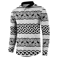 Ireland Celtic Pattern Button Sweatshirt Celtic Knot